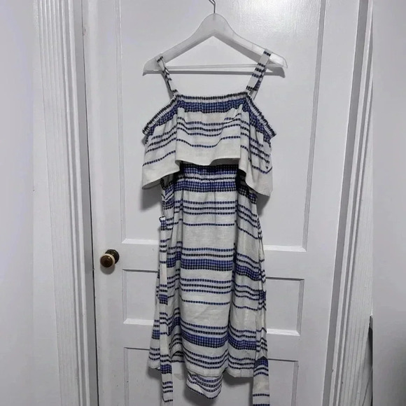 ELOQUII Plus Size Ruffled Off the Shoulder Boho Dress - Picture 4 of 4